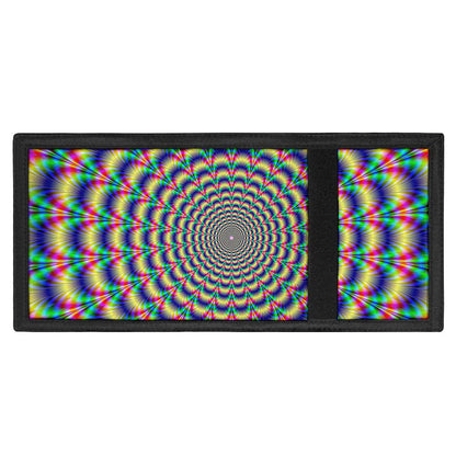 Psychedelic Explosion Optical Illusion Trifold Wallet