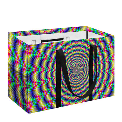 Psychedelic Explosion Optical Illusion Utility Tote Bag