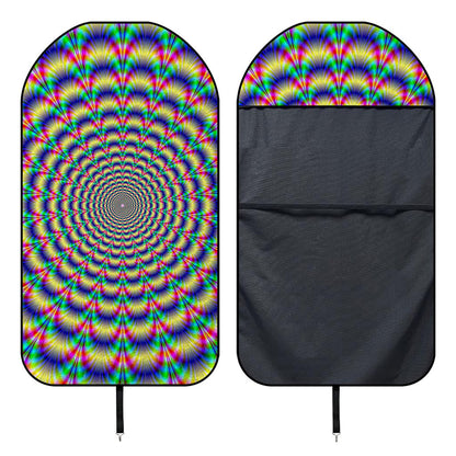 Psychedelic Explosion Optical Illusion Waterproof Car Seat Cover