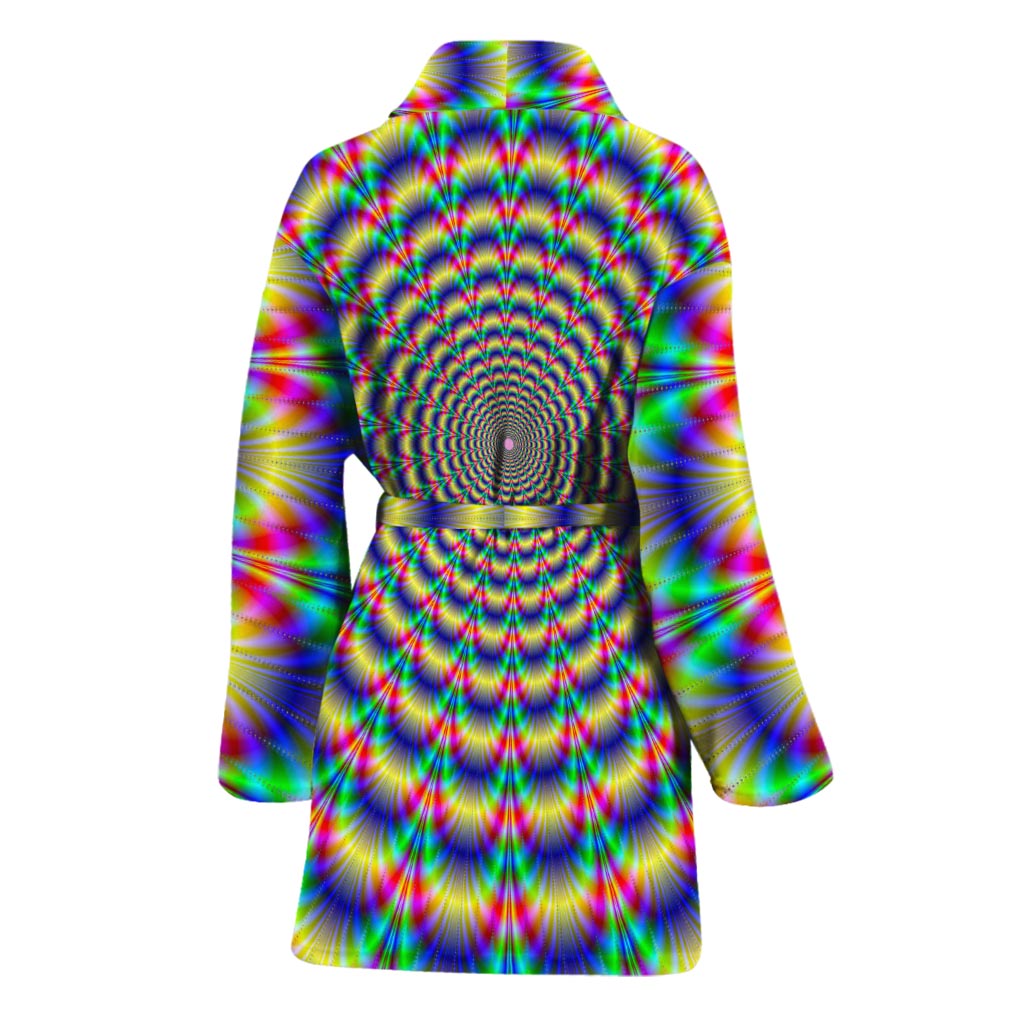 Psychedelic Explosion Optical Illusion Women's Bathrobe