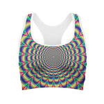 Psychedelic Explosion Optical Illusion Women's Sports Bra