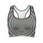 Psychedelic Explosion Optical Illusion Women's Sports Bra