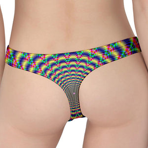 Psychedelic Explosion Optical Illusion Women's Thong