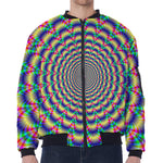 Psychedelic Explosion Optical Illusion Zip Sleeve Bomber Jacket