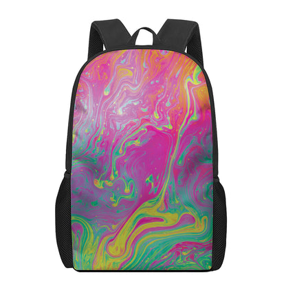 Psychedelic Formed Print 17 Inch Backpack