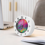 Psychedelic Formed Print Alarm Clock