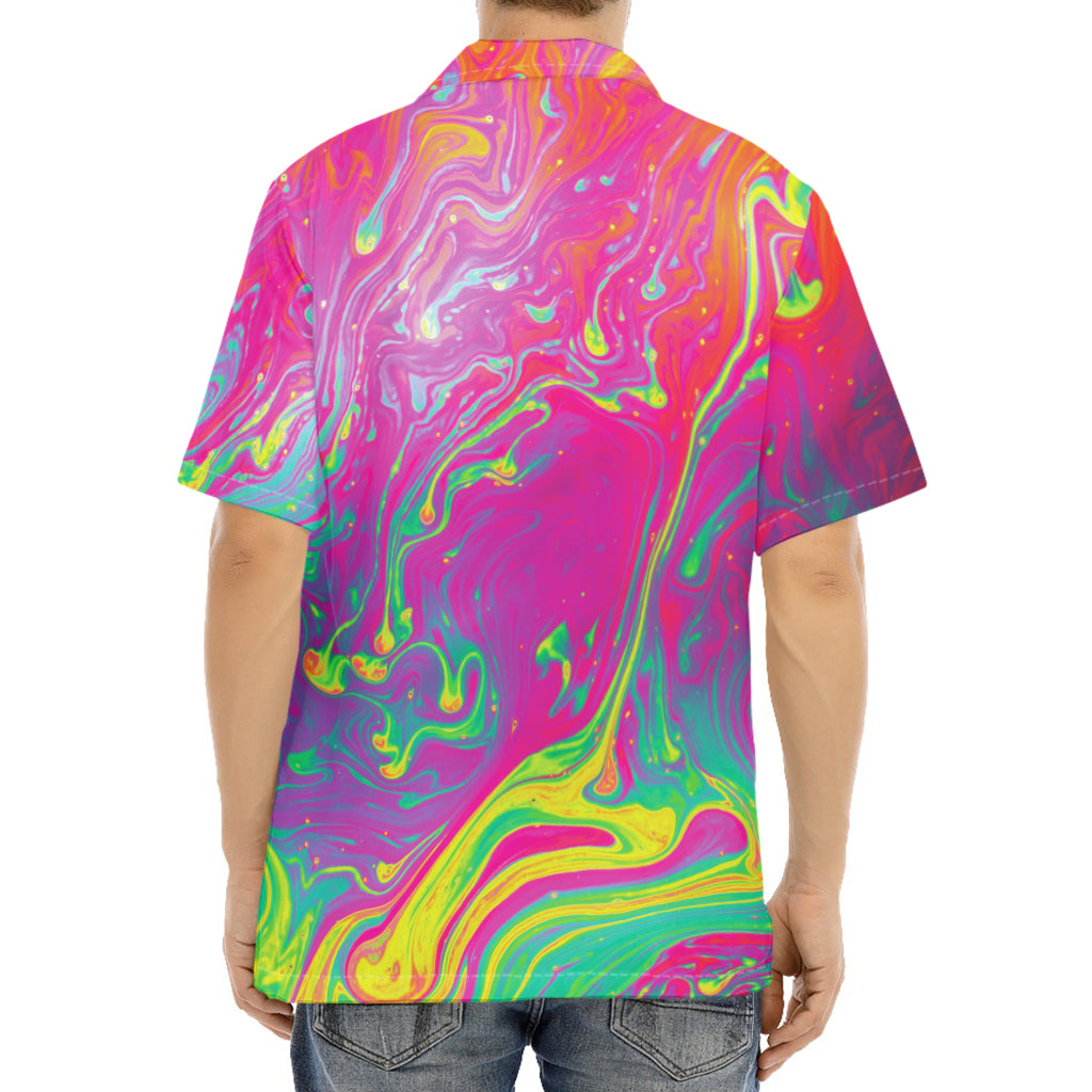 Psychedelic Formed Print Aloha Shirt