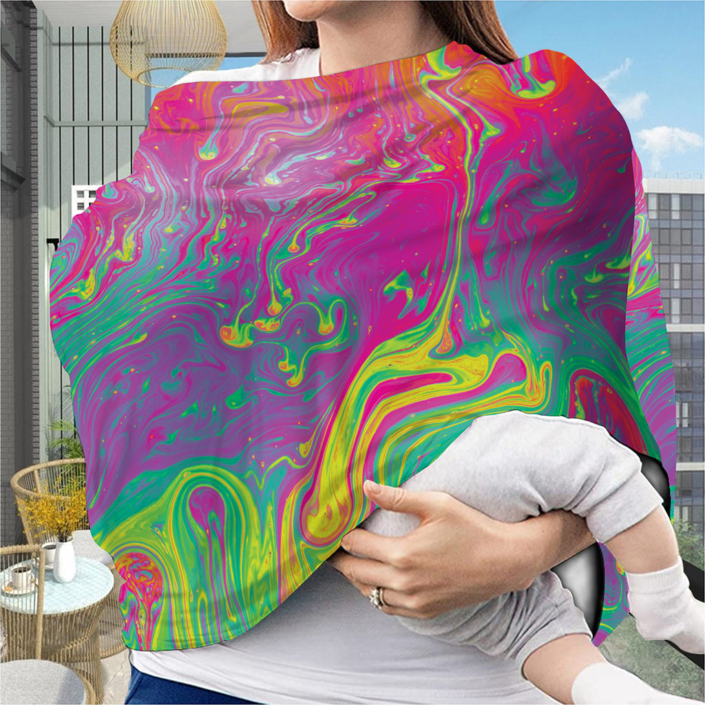 Psychedelic Formed Print Baby Seat Cover