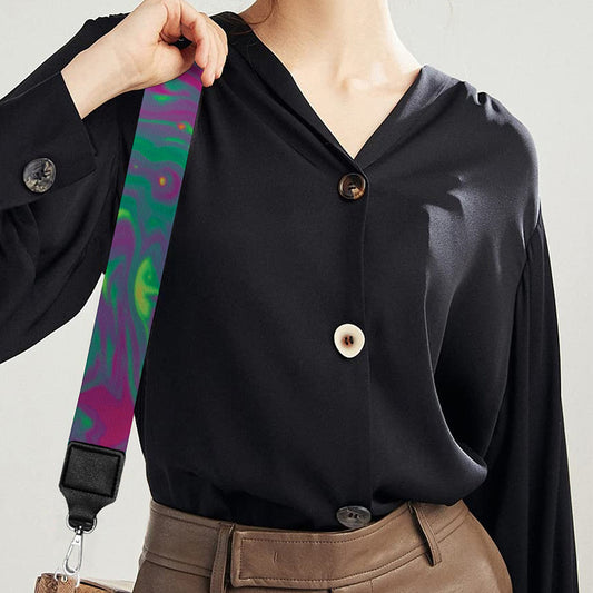 Psychedelic Formed Print Bag Strap