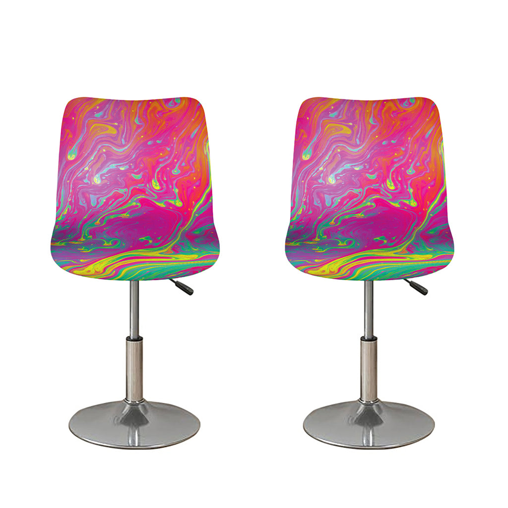 Psychedelic Formed Print Bar Stool Covers