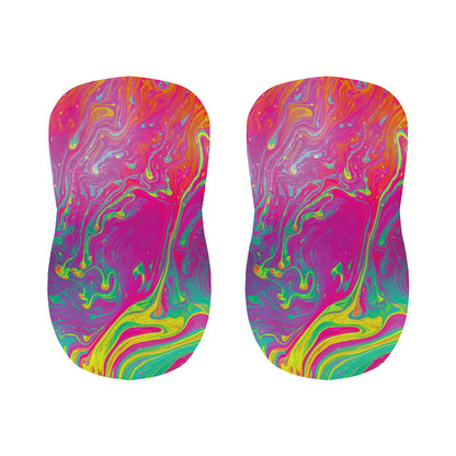 Psychedelic Formed Print Bar Stool Covers