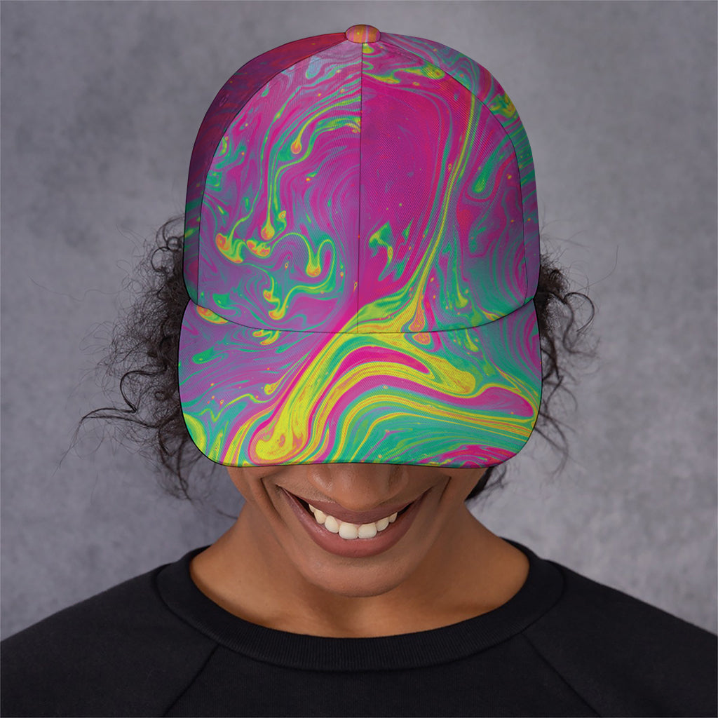 Psychedelic Formed Print Baseball Cap