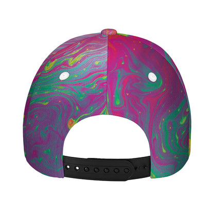 Psychedelic Formed Print Baseball Cap