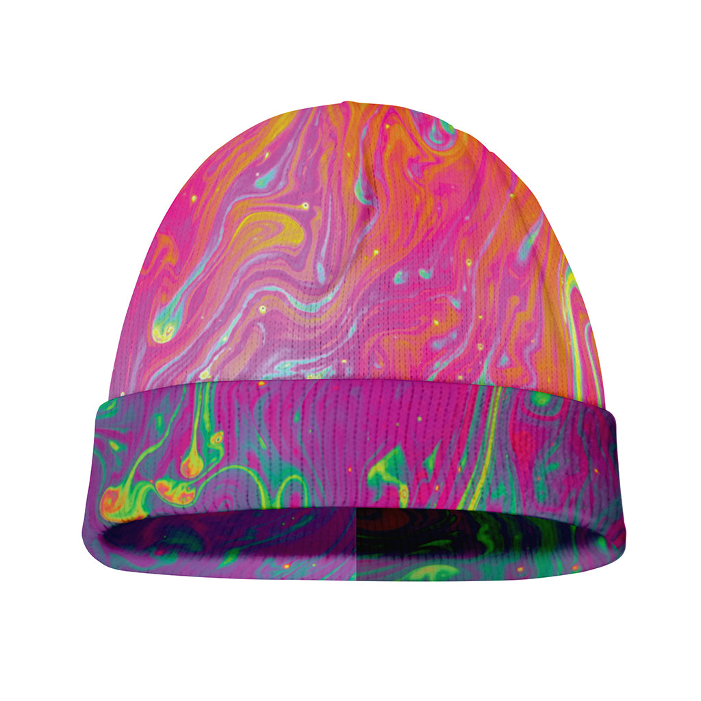 Psychedelic Formed Print Beanie