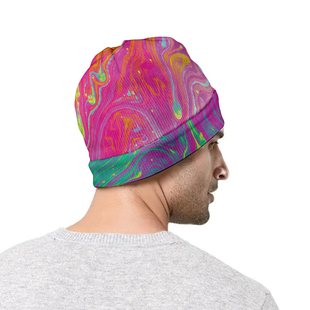 Psychedelic Formed Print Beanie