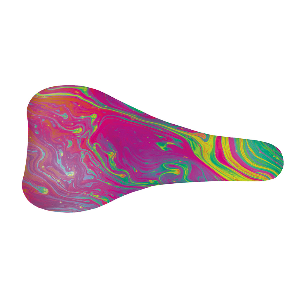 Psychedelic Formed Print Bicycle Seat Cover