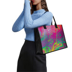 Psychedelic Formed Print Canvas Tote Bag