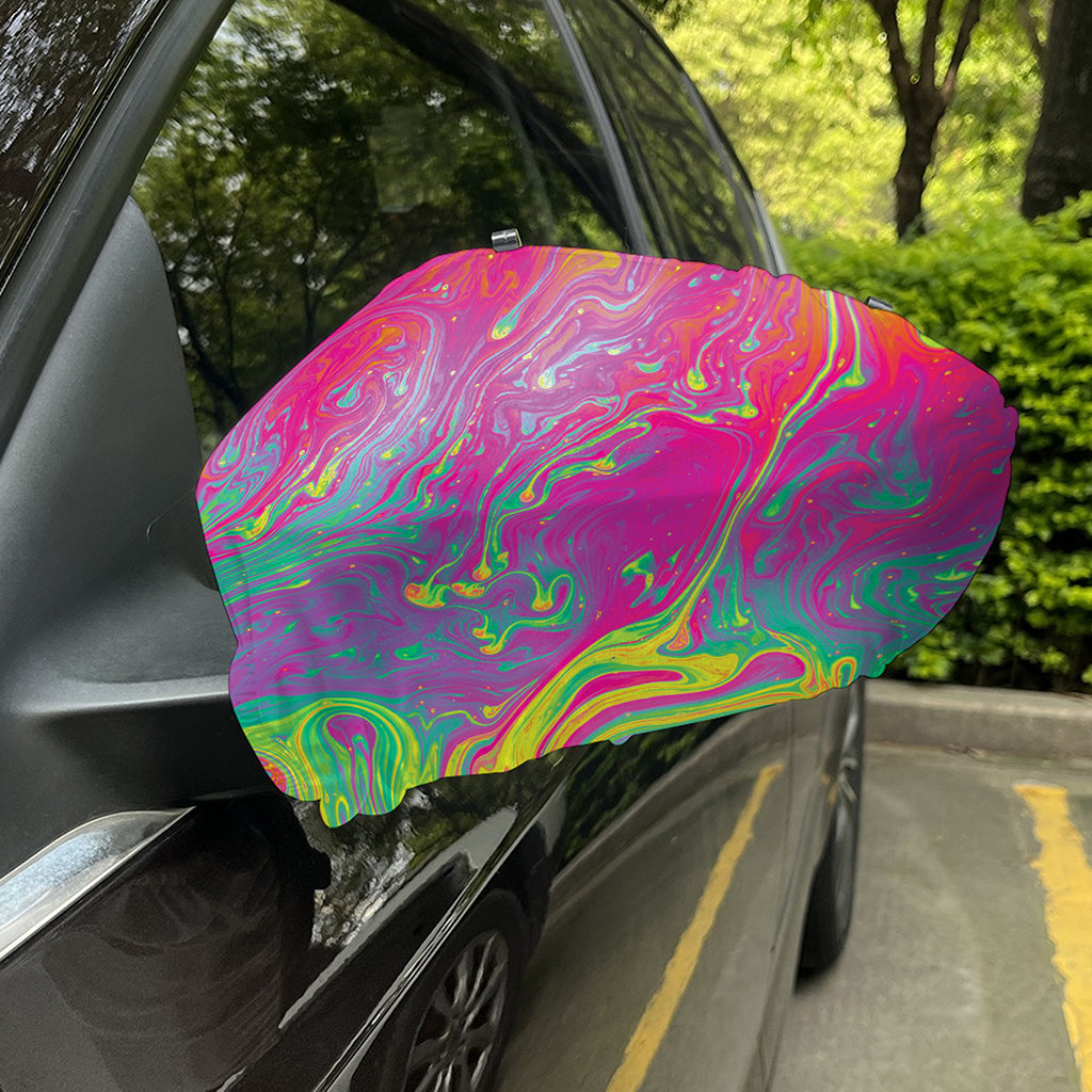 Psychedelic Formed Print Car Side Mirror Covers