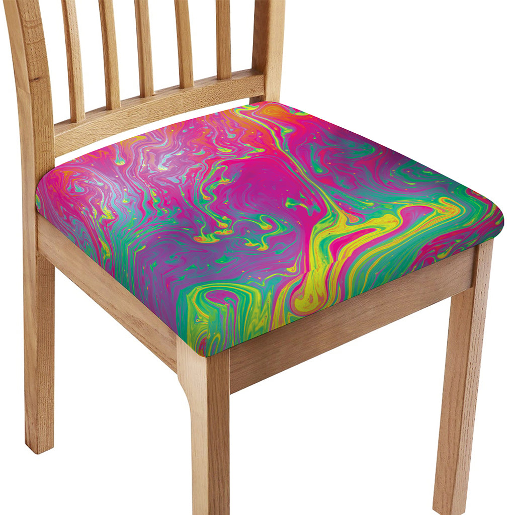 Psychedelic Formed Print Chair Cushion Cover