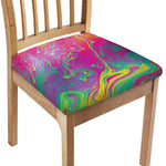 Psychedelic Formed Print Chair Cushion Cover