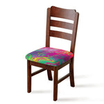 Psychedelic Formed Print Chair Cushion Cover