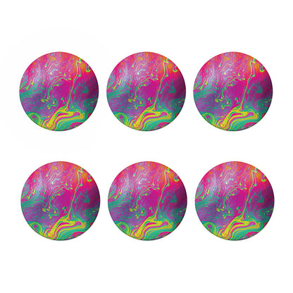 Psychedelic Formed Print Coaster Set