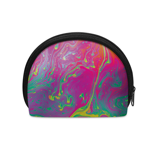 Psychedelic Formed Print Coin Purse
