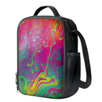Psychedelic Formed Print Crossbody Lunch Bag