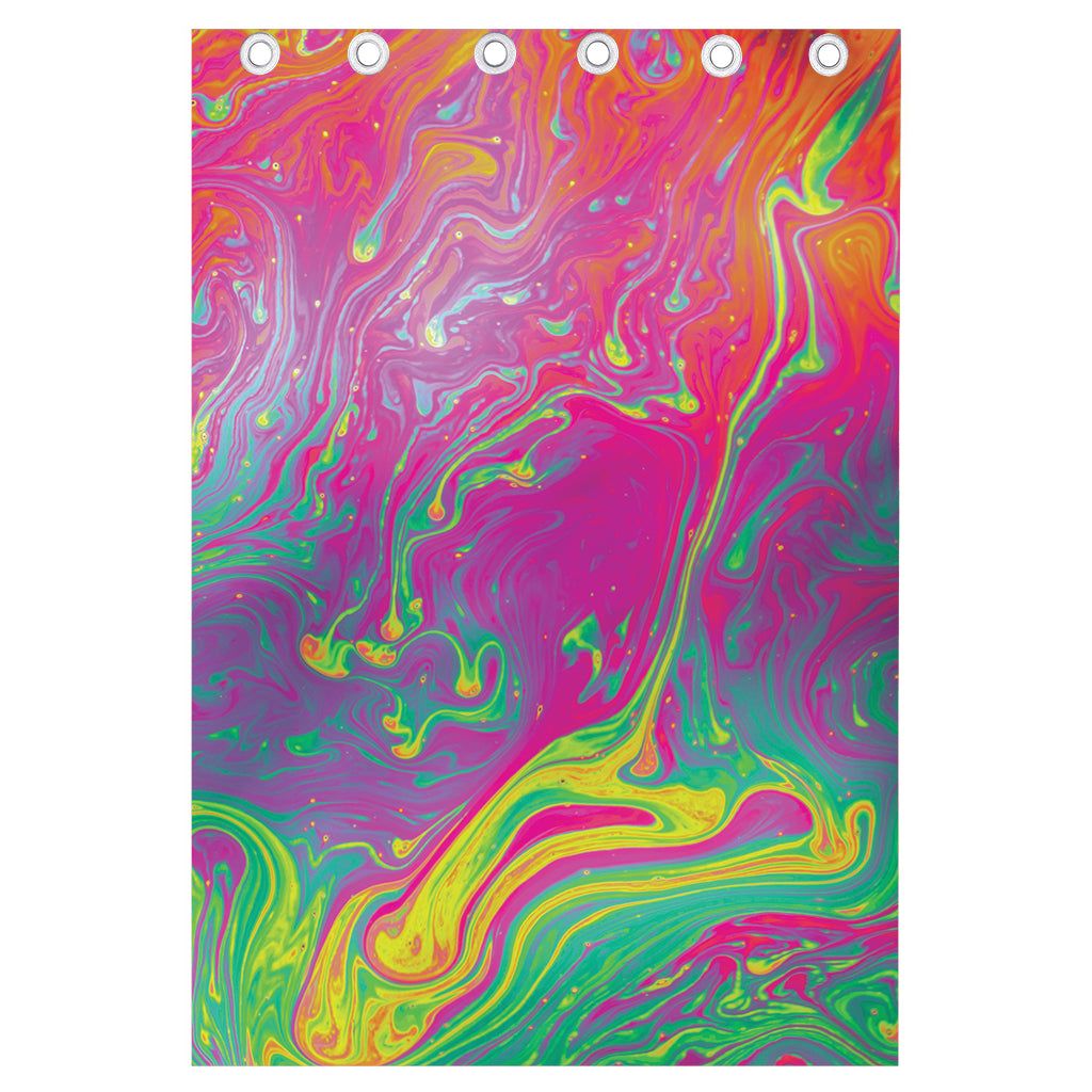 Psychedelic Formed Print Curtain