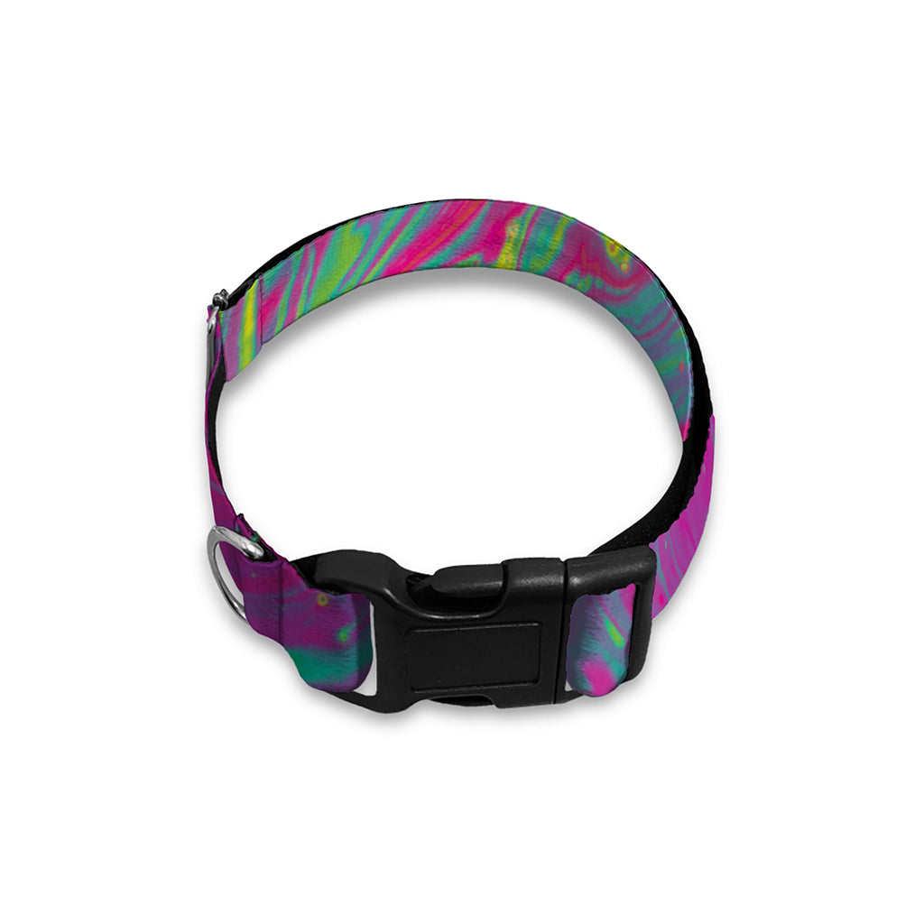Psychedelic Formed Print Dog Collar