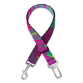 Psychedelic Formed Print Dog Seat Belt