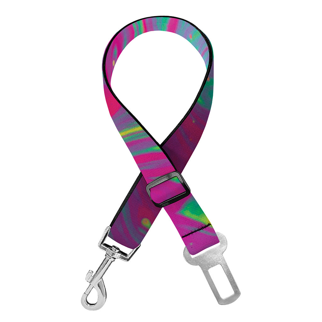 Psychedelic Formed Print Dog Seat Belt
