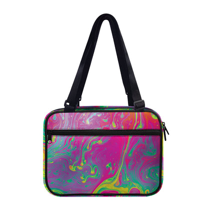 Psychedelic Formed Print Double Strap Bible Bag