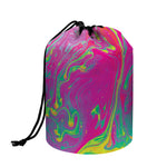 Psychedelic Formed Print Drawstring Makeup Bag