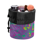 Psychedelic Formed Print Drawstring Makeup Bag