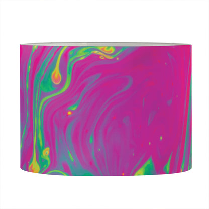 Psychedelic Formed Print Drum Lamp Shade