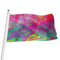 Psychedelic Formed Print Flag