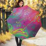 Psychedelic Formed Print Foldable Umbrella