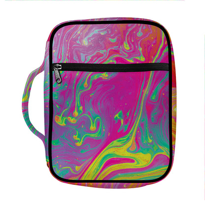 Psychedelic Formed Print Front Pocket Bible Bag