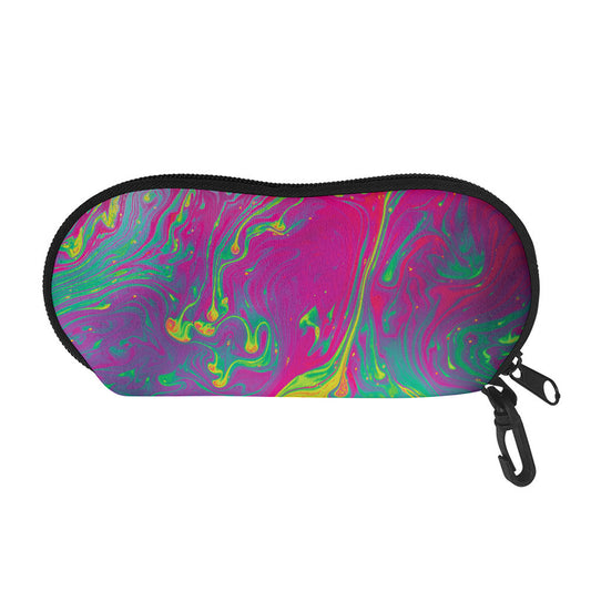 Psychedelic Formed Print Glasses Case