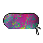 Psychedelic Formed Print Glasses Case