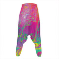 Psychedelic Formed Print Hammer Pants