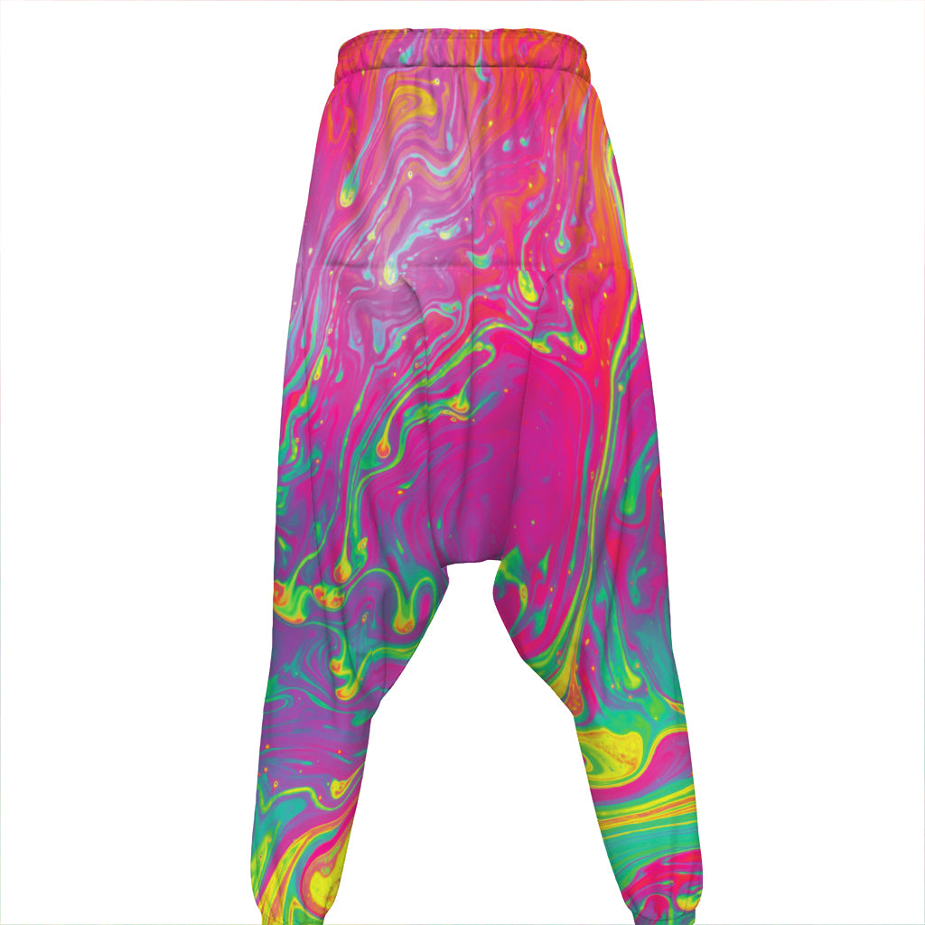 Psychedelic Formed Print Hammer Pants