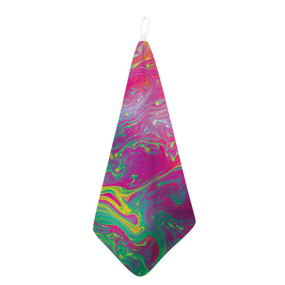 Psychedelic Formed Print Hand Towel
