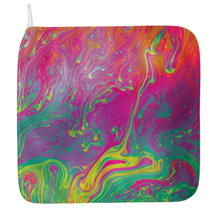 Psychedelic Formed Print Hand Towel
