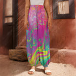 Psychedelic Formed Print Harem Pants