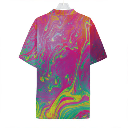 Psychedelic Formed Print Hawaiian Shirt