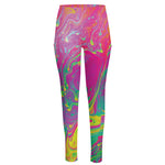 Psychedelic Formed Print High-Waisted Pocket Leggings