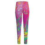 Psychedelic Formed Print High-Waisted Pocket Leggings