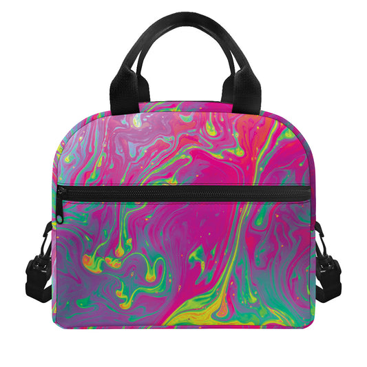 Psychedelic Formed Print Insulated Lunch Bag